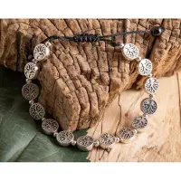 BERK Armband levensboom messing verzilverd