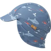 Fresk UV 50+ Zonnehoed voor kinderen 86 – Beschermende Reishoed – Hoofdbescherming Jongens - Blauw - Shark
