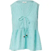 s.Oliver Blouse turquoise / wit