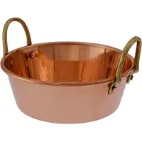 Ich-zapfe Pot, Kookpan voor marmelade - koper en messing, 10 cm