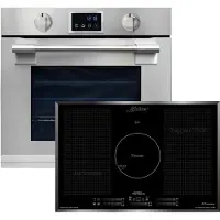 Kaiser - inbouwoven - incl inductiekookplaat - EH 6339 XXL - 86L - met pyrolyse & AirFry - touch display - incl. KCT 777 FI La Perle - Inductiekookplaat - 77 cm