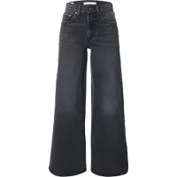 Levi's Jeans '728 High Rise Wide Leg' donkergrijs