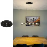 Lightswing Zero - Ophangsysteem voor Hanglamp - 360° draaifunctie - Mat Zwart