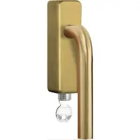 Formani Basics LB3-DKLOCK-O draaikiepgarnituur afsluitbaar - PVD mat goud