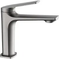 EcoRain 30% Waterbesparende Wastafelkraan Olivia van RVS 304 en Messing - Universele Aansluiting - Anti-Kras Coating - Behoud Waterdruk - 5 Jaar Garantie - Gun Metal