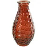 Dijk Natural Collections - Vaas glas l7b7h14 cm bruin