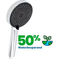 EcoRain 50% Waterbesparende Douchekop Jet 12 CM met Waterfilter - 3 Sproeistanden - Hoge Druk - Universele Aansluiting - Anti-kalk Douchekop - 2 jaar garantie - Chroom