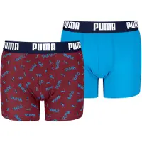 Puma Onderbroek azuur / donkerrood / zwart / wit