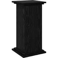 vidaXL Displaystand Zwart Eiken 31 x 30 x 60 cm Bewerkt hout