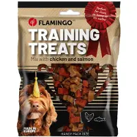 Flamingo hondensnacks - voor honden - training treats met zalm en kip - 100 gr