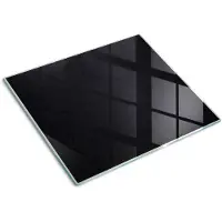 Tulup Glazen Snijplank - Zwart Prikbord Anti-Slip Snijplank - 60 x 52 cm - Snijplank Glas - Anti-Slip Snijplank - Snijplank van Glas - Serveerplank van glas - Kookbenodigdheden
