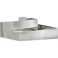 vidaXL Plantenbak zilver 100 x 100 x 50 cm Roestvrij staal