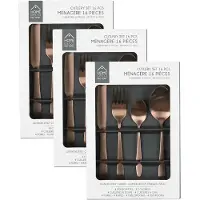 Home Deco Factory Bestekset Tableware Collection - 48 delig - koper - RVS - 12 personen
