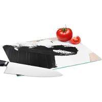 KitchenYeah Glazen Snijplank - 28x20 - Verf - Design - Abstract - Snijplanken Glas