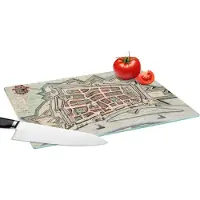 KitchenYeah Glazen Snijplank - 39x28 - Stadskaart - Venlo - Antiek - Snijplanken Glas