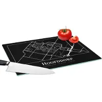 KitchenYeah Glazen Snijplank - 39x28 - Plattegrond - Hoofddorp - Kaart - Stadskaart - Snijplanken Glas