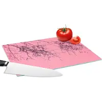 KitchenYeah Glazen Snijplank - 28x20 - Bloemen - Takken - Zomer - Snijplanken Glas