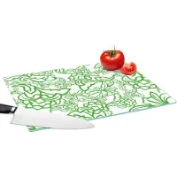 KitchenYeah Glazen Snijplank - 39x28 - Planten - Orientalism - Patroon - Snijplanken Glas