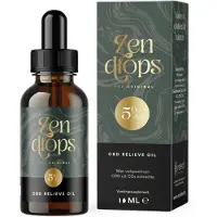 Eureleaf Zendrops CBD olie 5% - 30ml natuurlijke hennepolie, vol spectrum CBD, Europees natuurproduct, Vegan olie, Cannabidiol