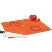 KitchenYeah Glazen Snijplank - 39x28 - Zen - Patronen - Yoga - Snijplanken Glas
