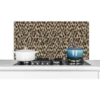 KitchenYeah - Spatscherm keuken - Panterprint - Patroon - Stippen - Design - Spatscherm - Keuken - Muurbeschermer - 100x50 cm