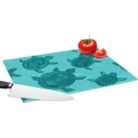 KitchenYeah Glazen Snijplank - 39x28 - Schildpad - Patronen - Indonesië - Snijplanken Glas