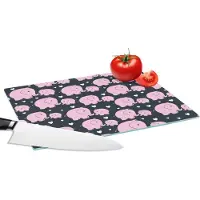 KitchenYeah Glazen Snijplank - 28x20 - Olifant - Hart - Patroon - Snijplanken Glas