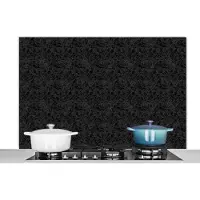 KitchenYeah Spatscherm keuken 120x80 cm - Kookplaat achterwand Steen - Patroon - Graniet print - Muurbeschermer - Spatwand fornuis - Hoogwaardig aluminium