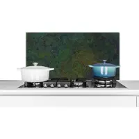 KitchenYeah Spatscherm keuken - Steen design - Roest print - Vintage - Spatwand - 80x40 cm - Keuken achterwand - Aluminium