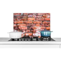 KitchenYeah Spatscherm - Metselen - Spatwand- Muur - Koken - Baksteen - Keuken achterwand - 70x50 cm