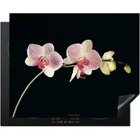 KitchenYeah Inductie beschermer 65x52 cm - Orchidee - Roze - Bloemen - Afdekplaat voor kookplaat - Inductieplaat mat - Beschermingsmat - Beschermplaat - Keuken bescherm decoratie - Afdek kookplaten