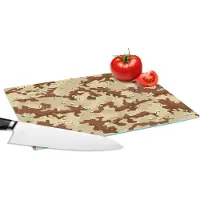 KitchenYeah Glazen Snijplank - 28x20 - Camouflage - Woestijn - Patronen - Snijplanken Glas