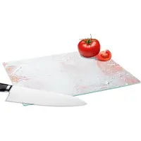 KitchenYeah Glazen Snijplank - 28x20 - Verf - Abstract - Design - Snijplanken Glas