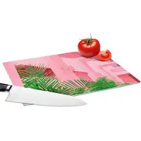KitchenYeah Glazen Snijplank - 28x20 - Zomer - Planten - Tuin - Snijplanken Glas