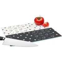 KitchenYeah Glazen Snijplank - 28x20 - Katten - Pootjes - Patronen - Huisdier - Snijplanken Glas