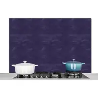 KitchenYeah Spatscherm keuken 120x80 cm - Kookplaat achterwand Inductie beschermer - Leer - Structuur - Dierenhuid - Muurbeschermer - Spatwand fornuis - Hoogwaardig aluminium