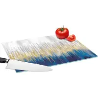 KitchenYeah Glazen Snijplank - 39x28 - Abstract - Schilderij - Olieverf - Snijplanken Glas
