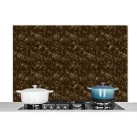 KitchenYeah Spatscherm keuken 120x80 cm - Kookplaat achterwand Patroon - Structuur - Graniet print - Muurbeschermer - Spatwand fornuis - Hoogwaardig aluminium
