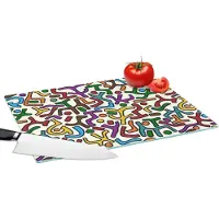 KitchenYeah Glazen Snijplank - 39x28 - Abstract - Patronen - Afrika - Snijplanken Glas