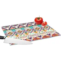 KitchenYeah Glazen Snijplank - 39x28 - Azteken - Zuid-Amerika - Patronen - Snijplanken Glas
