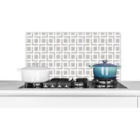 KitchenYeah Spatscherm - Achterwand - Keuken - Lijn - Patronen - Design - Beige - 80x40 cm - Spatwand