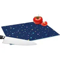 KitchenYeah Glazen Snijplank - 28x20 - Sterrenhemel - Sterren - Design - Snijplanken Glas