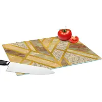 KitchenYeah Glazen Snijplank - 39x28 - Vintage - Luxe - Design - Snijplanken Glas
