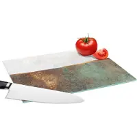 KitchenYeah Glazen Snijplank - 28x20 - Abstract - Luxe - Goud - Snijplanken Glas
