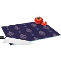KitchenYeah Glazen Snijplank - 39x28 - Art Deco - Contour - Patronen - Snijplanken Glas