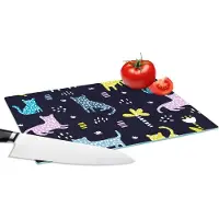 KitchenYeah Glazen Snijplank - 28x20 - Design - Jungle - Luipaard - Dieren - Snijplanken Glas