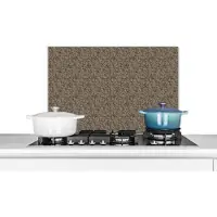 KitchenYeah Spatscherm keuken 70x50 cm - Kookplaat achterwand Patroon - Graniet print - Steen - Muurbeschermer - Spatwand fornuis - Hoogwaardig aluminium