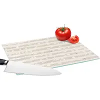 KitchenYeah Glazen Snijplank - 28x20 - Terrazzo - Terras - Pastel - Snijplanken Glas