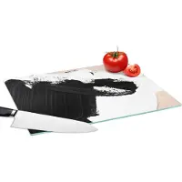 KitchenYeah Glazen Snijplank - 39x28 - Verf - Design - Abstract - Snijplanken Glas