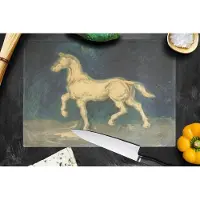 KitchenYeah Glazen Snijplank - 39x28 - Paard - Vincent van Gogh - Snijplanken Glas